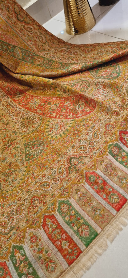 Reversible persian kaani shawl