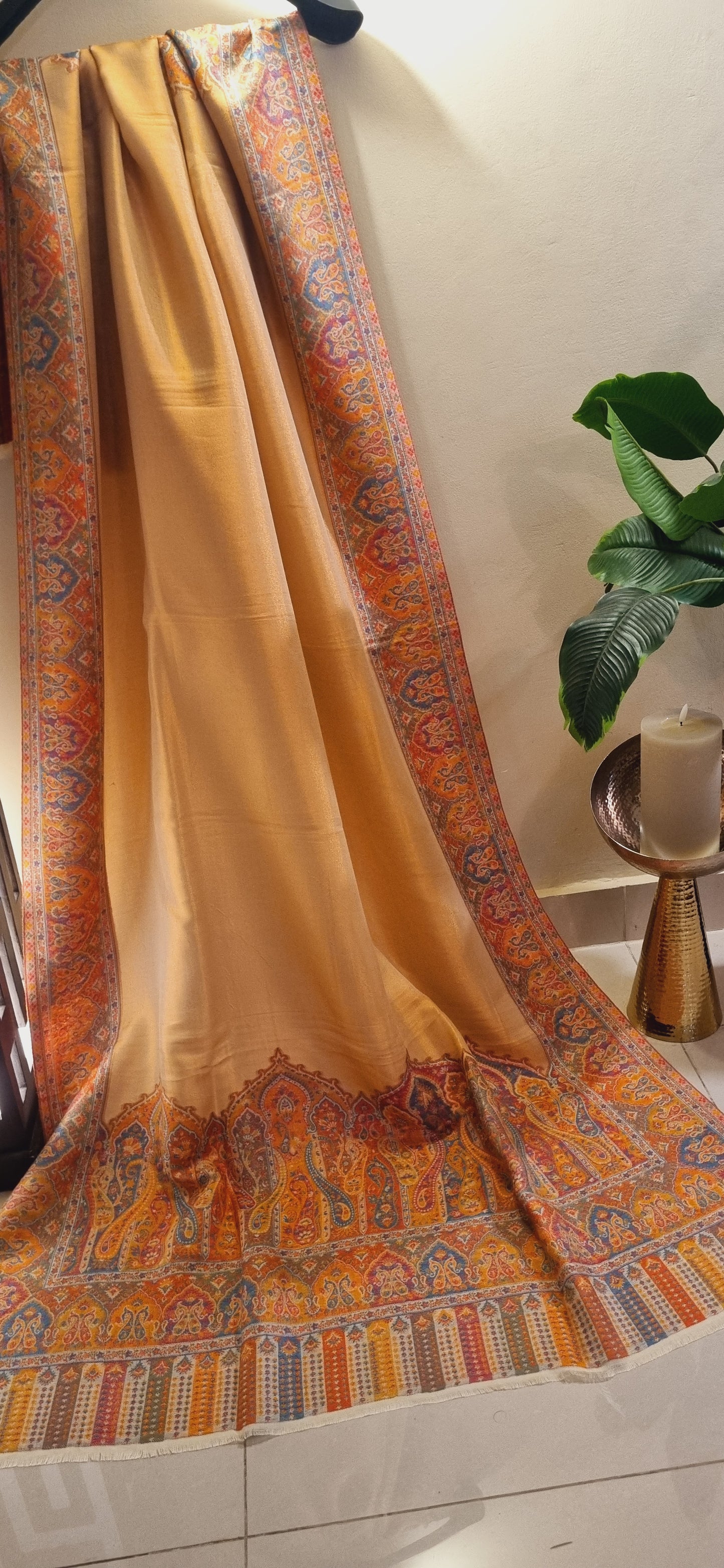 Reversible Moonlight Pashmina kaani shawl