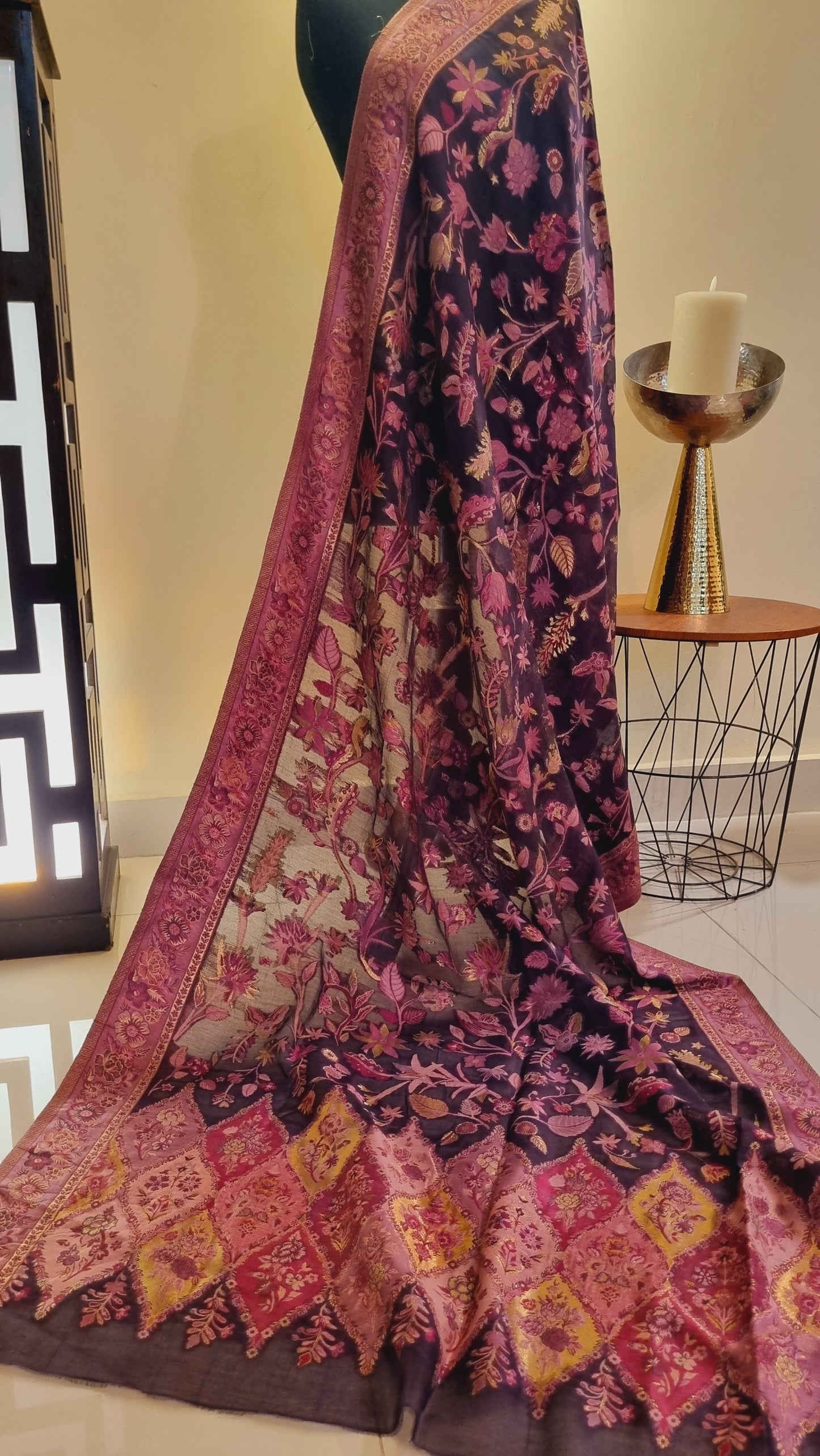 Silk kaani shawl