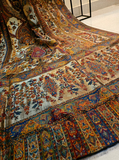 Silky moonlight kaani shawl/dupata