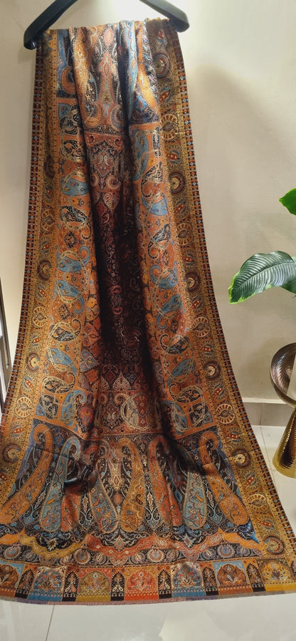 Pashmina kaani with zaree weave