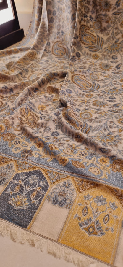Woollen pashmina kaani shawl