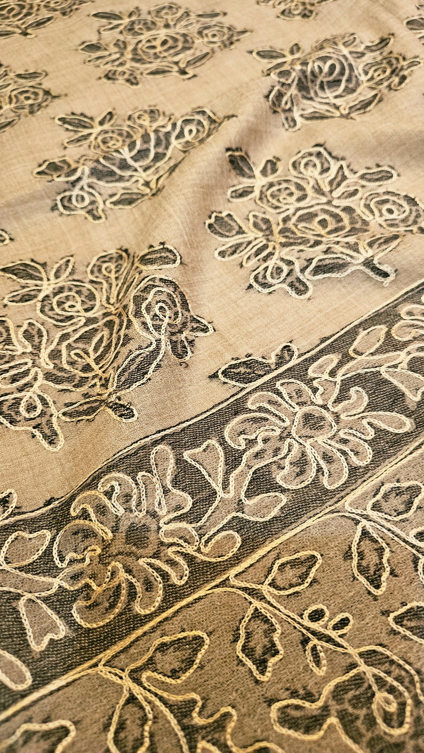 Reelkar embroidered kaani: Toosh