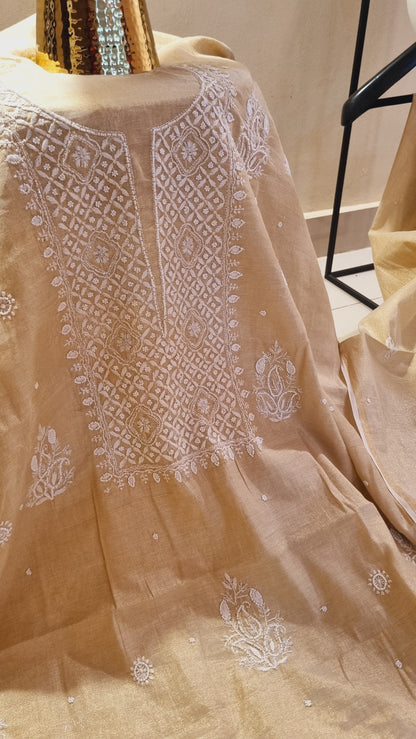 Chanderi silk suit