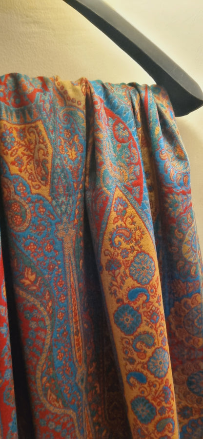 Reversible persian kaani shawl