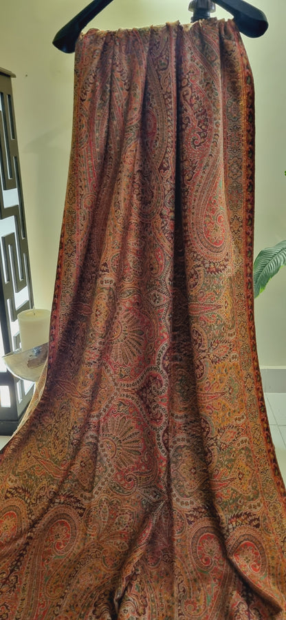 Pashmina reversible kaani shawl