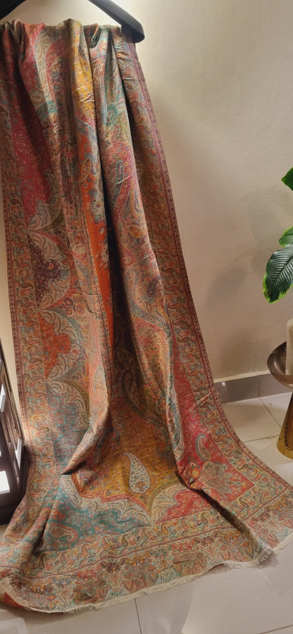 Reversible moonlight gandhara kaani reversible shawl