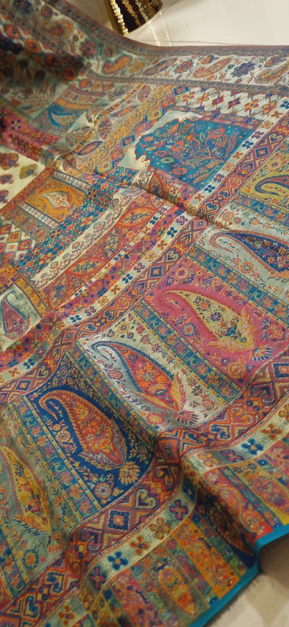 Mariana's moonlight silky pashmina in green