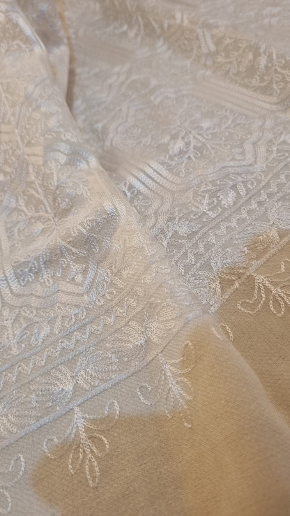 Pashmina shawl embroidered