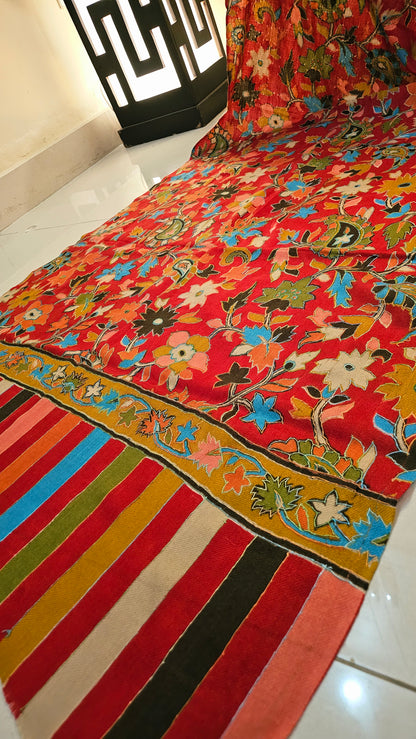 Kalamkar minishawl: Pashmina