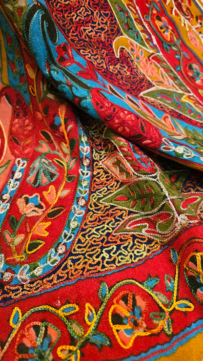 Reelkar embroidered: Pashmina