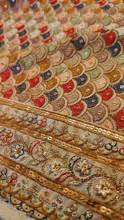 Embroidered dupata