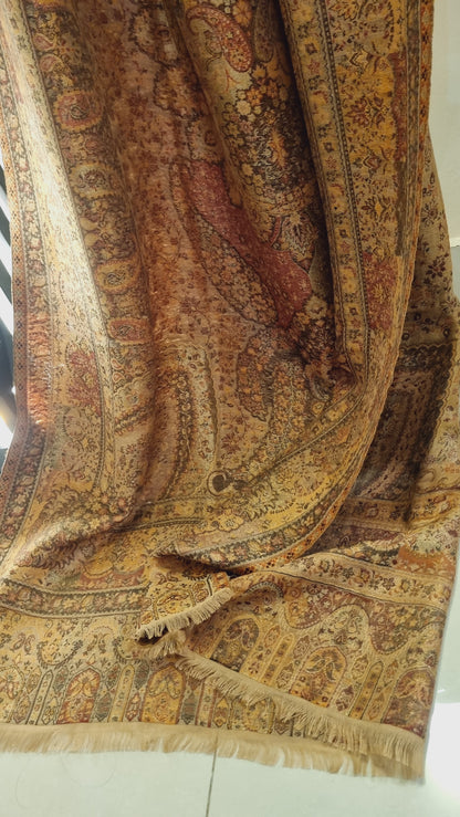 Double sided moonlight pashmina kaani shawl