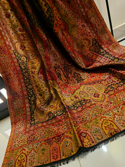 Reversible moonlight gandhara kaani shawl