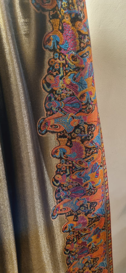 Reversible Moonlight gandhara kaani pashmina shawls