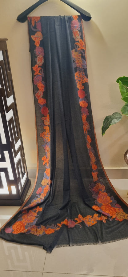 Woolen pashmina kaani shawl