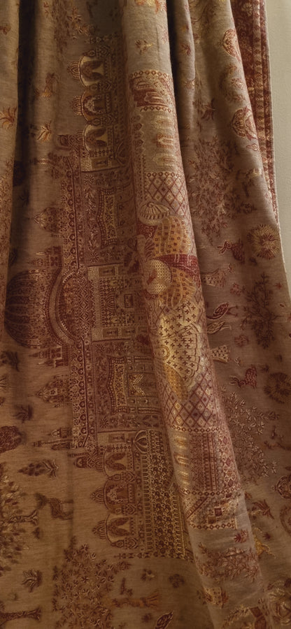 Tajmehal kaani with zaree weave