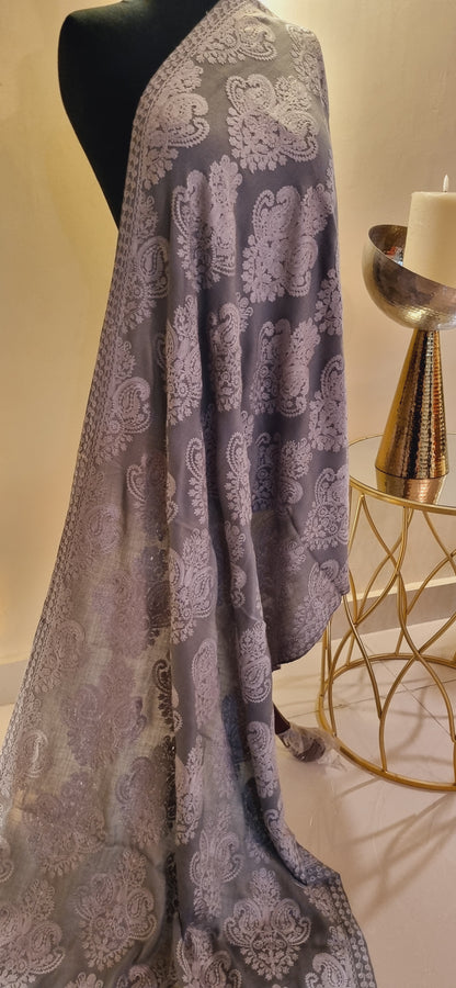 Pashmina embroidered Mini shawl