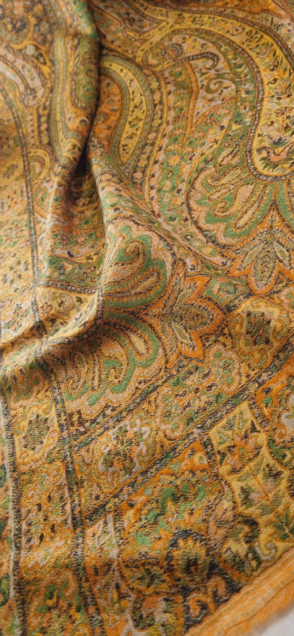 Reversible persian toosh kaani shawl