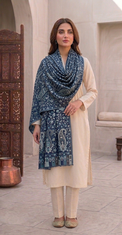 Kaani minishawl: woollen Pashmina