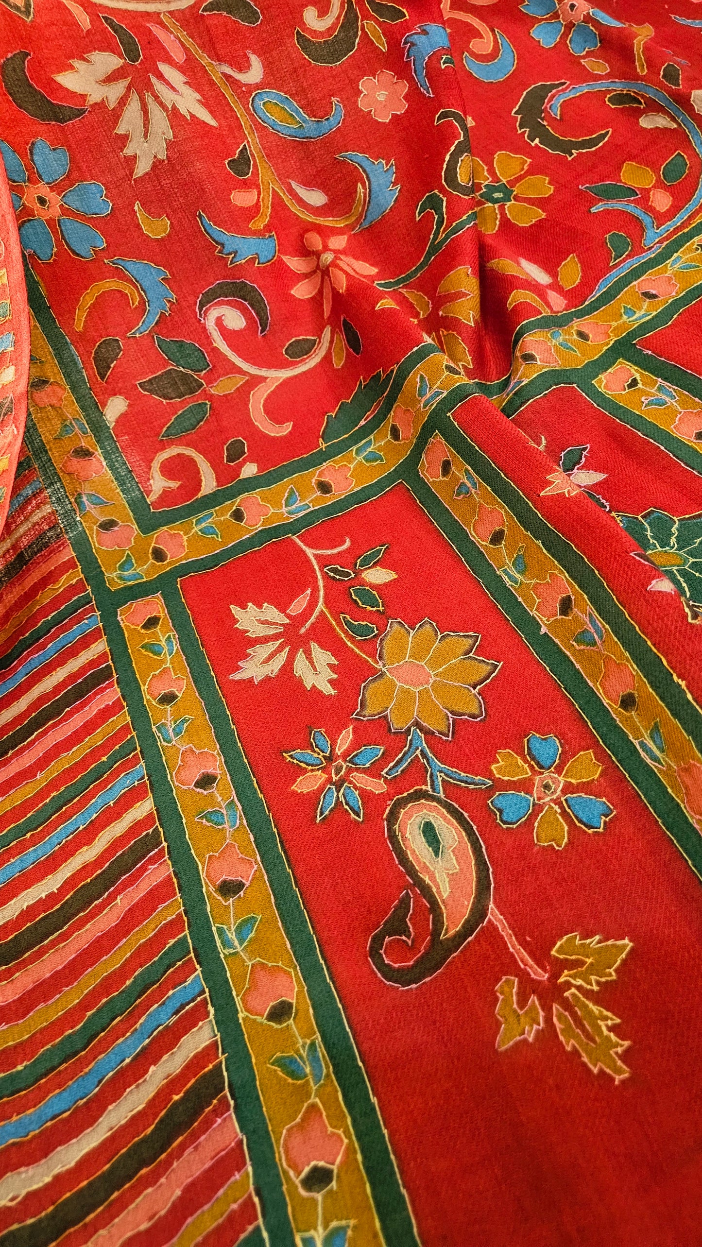 Kalamkar embroidered: Pashmina