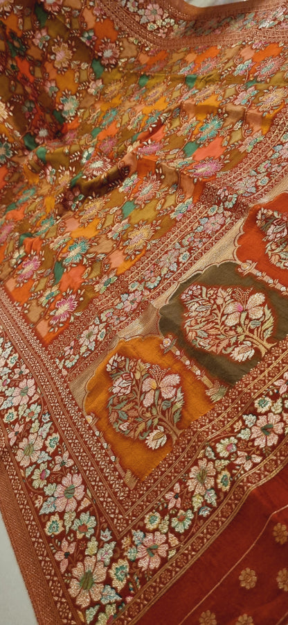 Meenakari patola silk dupata