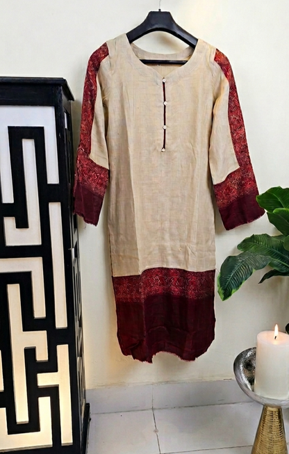 Kaani suit: Pashmina