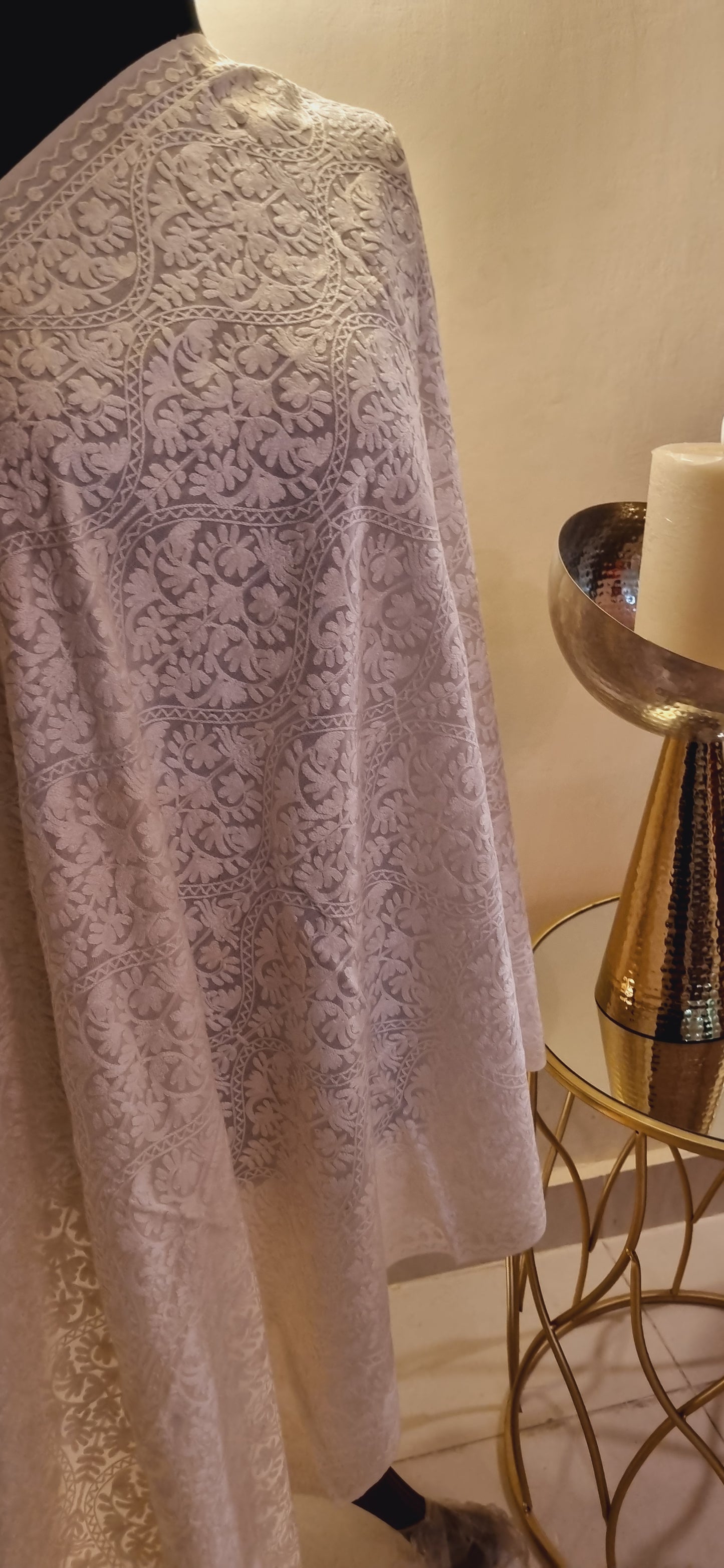 Pashmina embroidered Minishawl