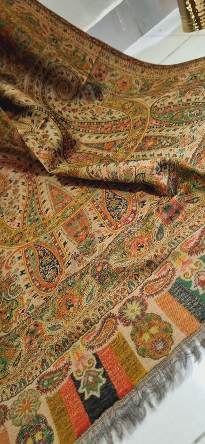 Reversible persian kaani shawl