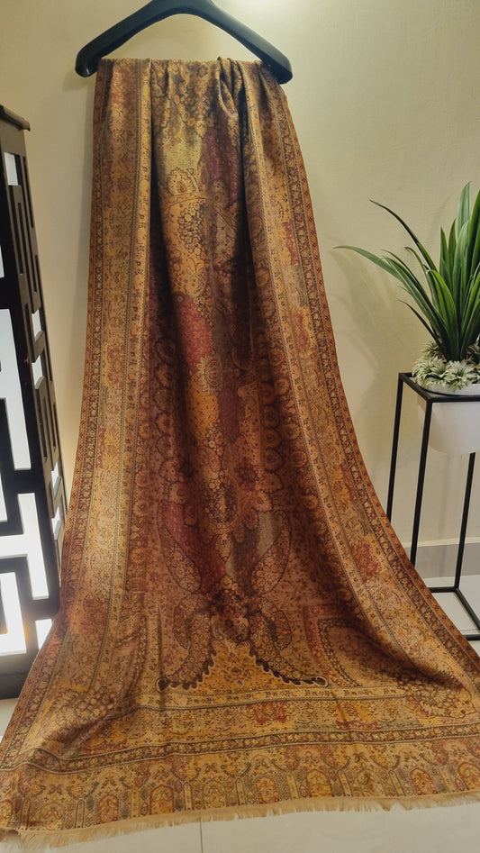 Double sided moonlight pashmina kaani shawl