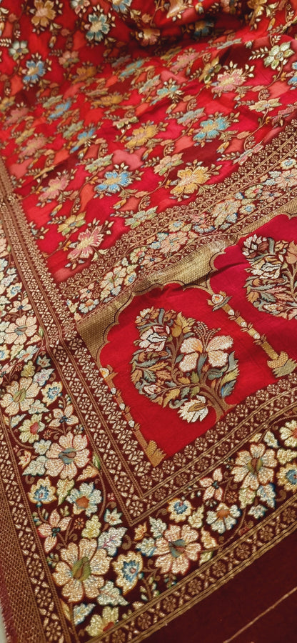 Meenakari patola silk dupatta
