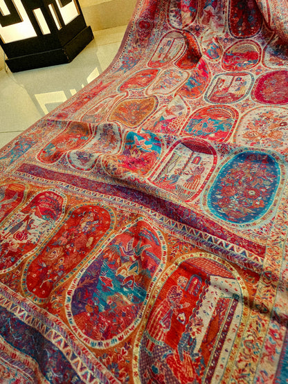 Silk kaani minishawl