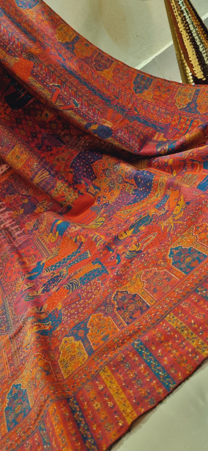 Shahjahani darbari kaani shawl