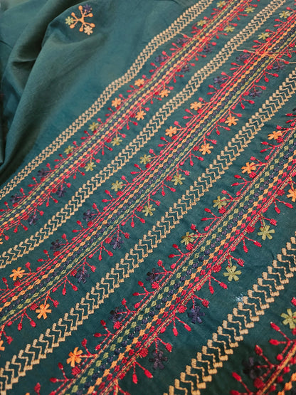 Lawn embroidered two piece