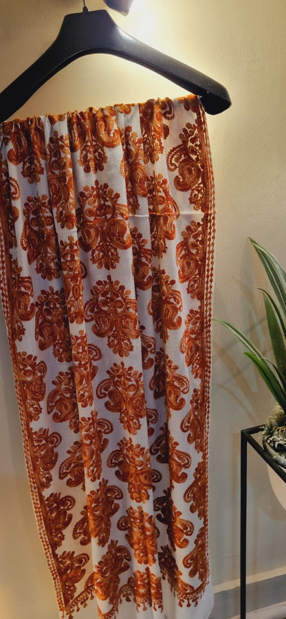 Pashmina embroidered minishawl