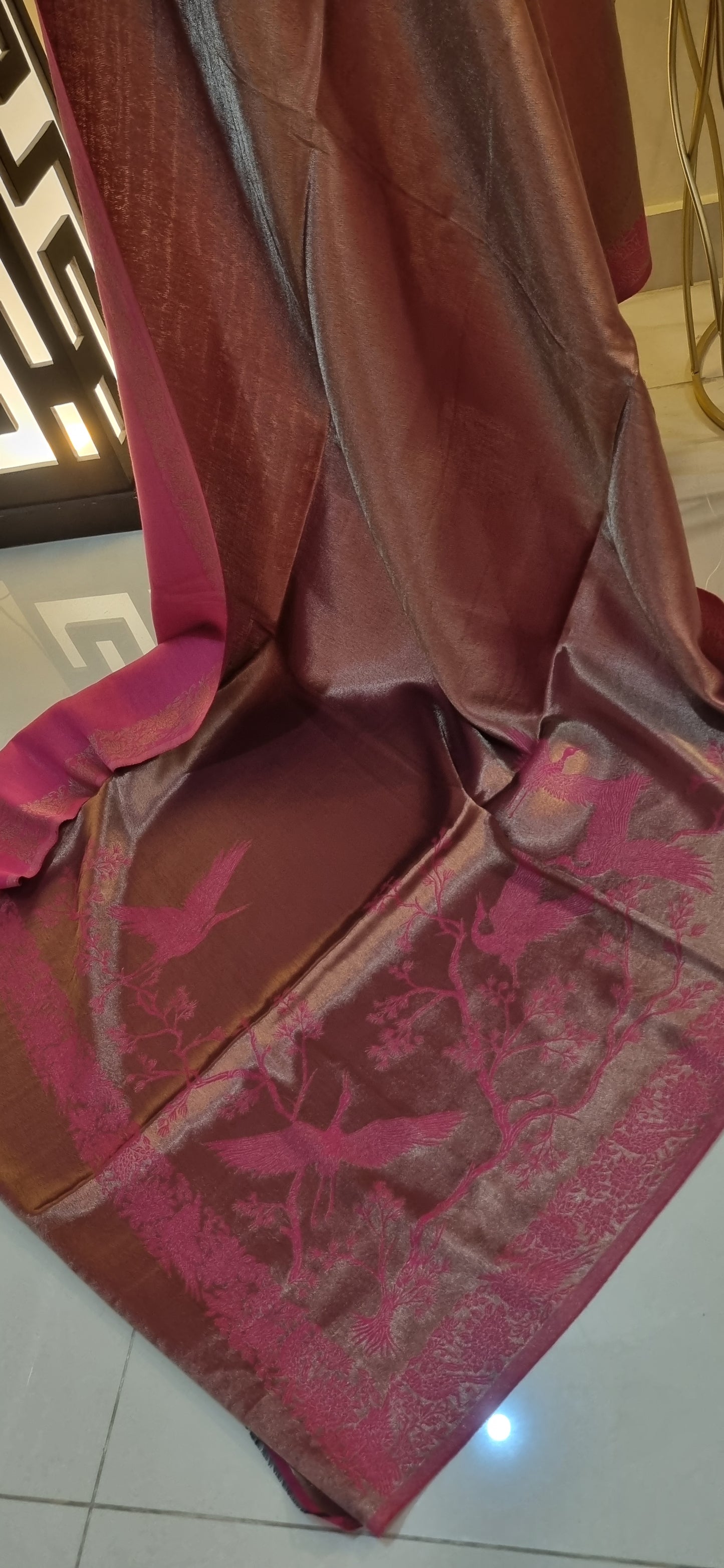 Moonlight reversible shawl