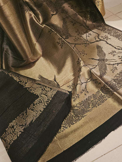 Reversible moonlight paper kaani shawl