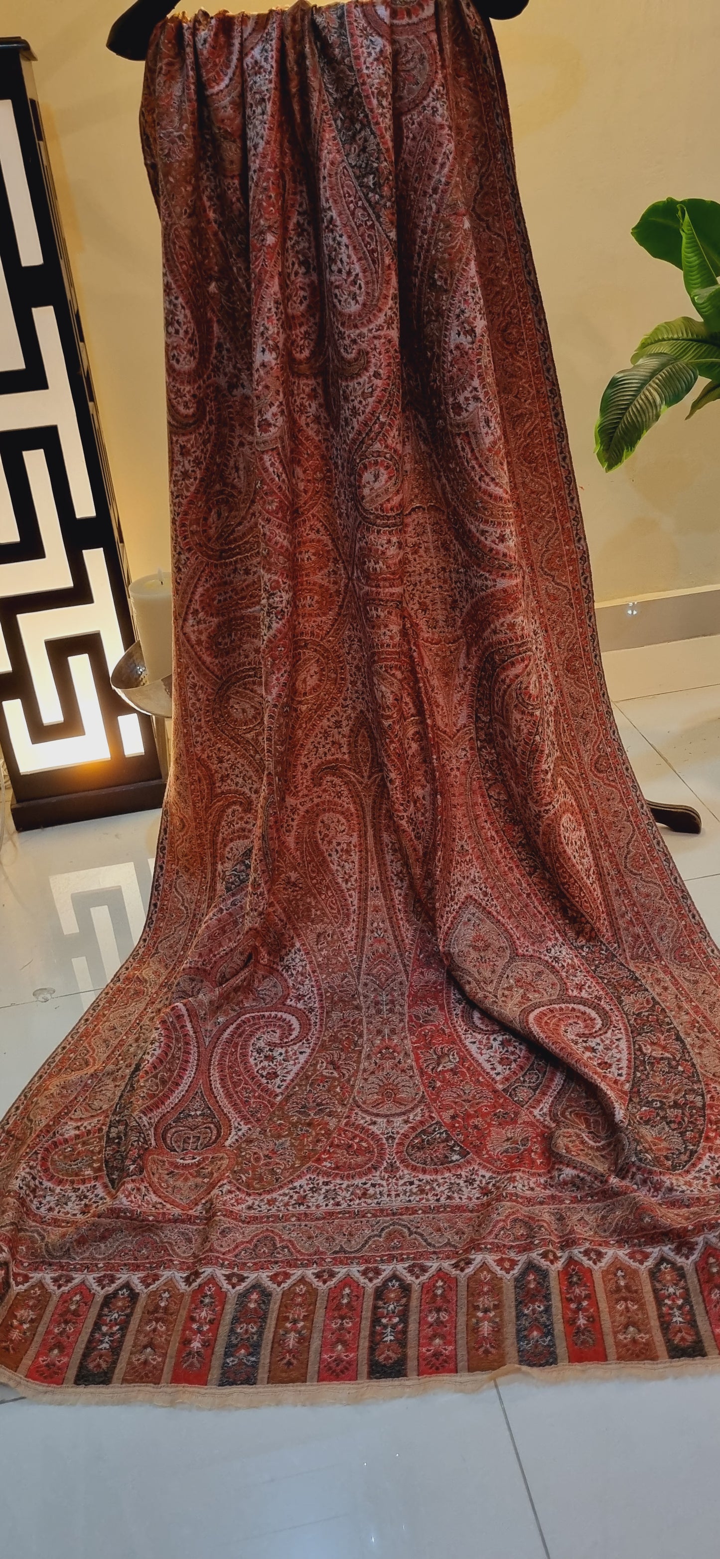 Reversible Persian kaani shawl