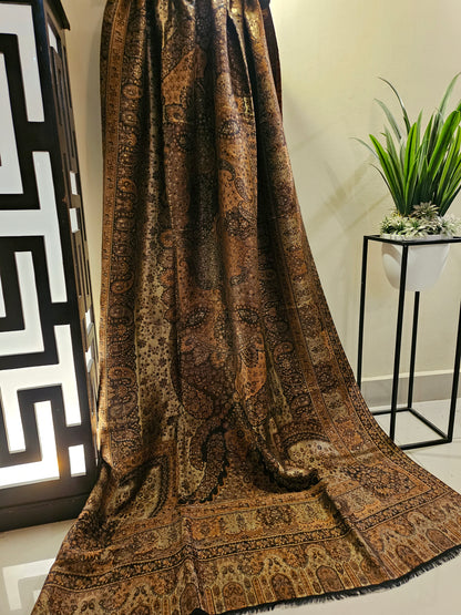 Reversible moonlight gandhara kaani shawl