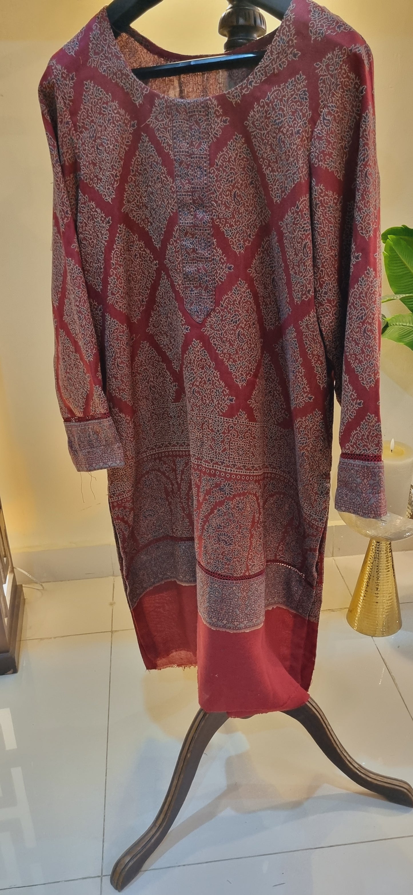 Pashmina kaani kurta