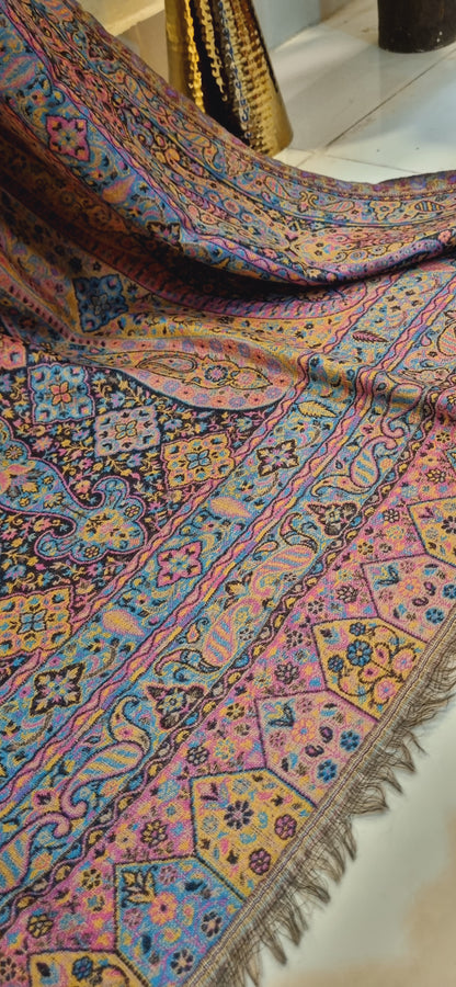 Pashmina reversible Persian kaani shawl