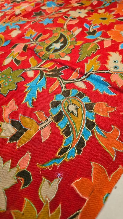 Kalamkar minishawl: Pashmina