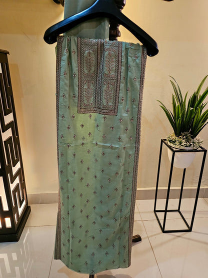 Lawn embroidered two piece