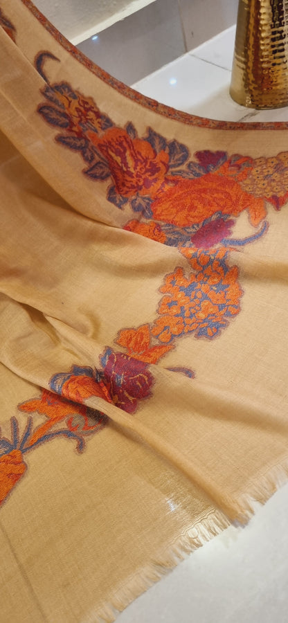 Woolen pashmina kaani shawl