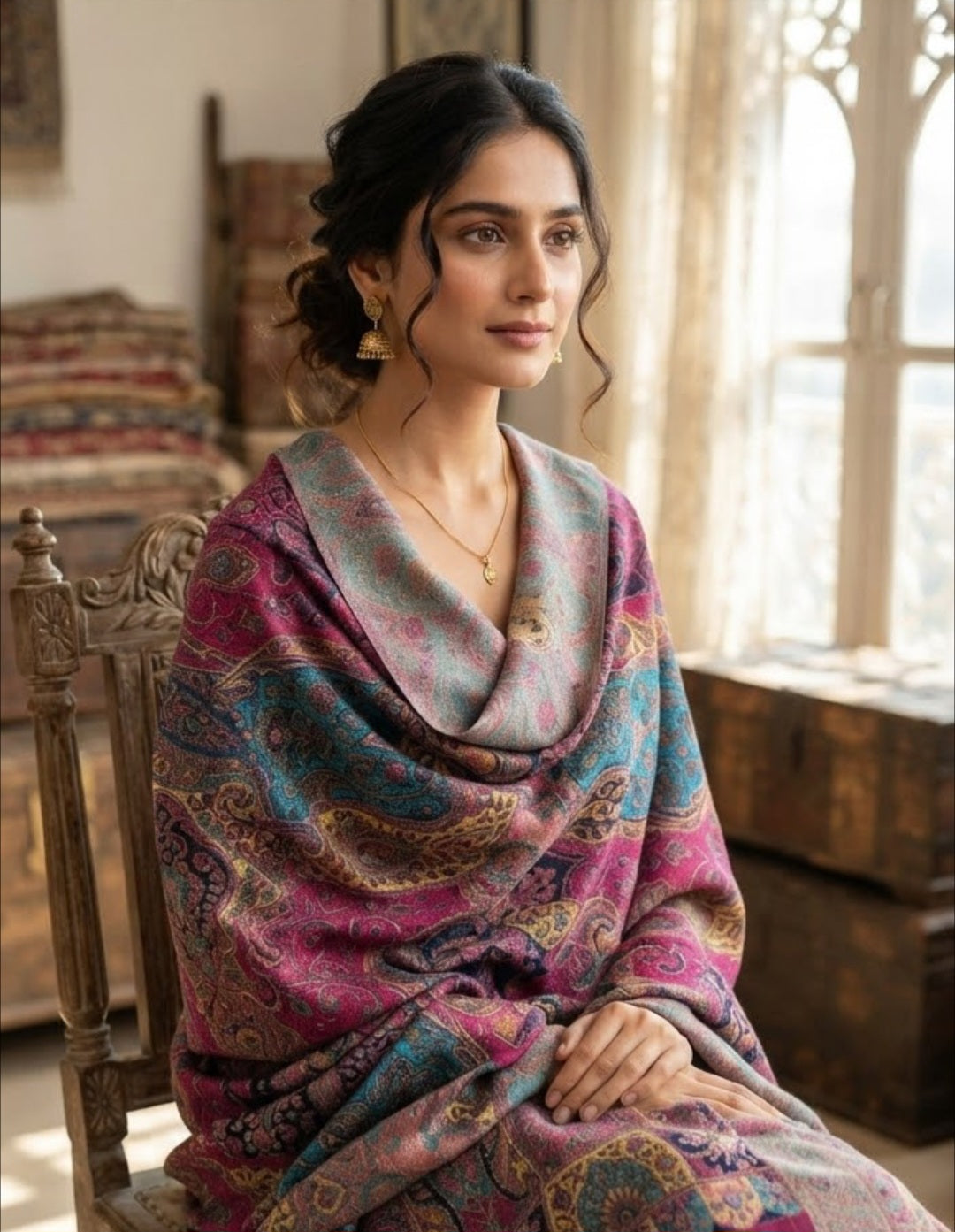 Reversible Persian tabrizi kaani: Pashmina