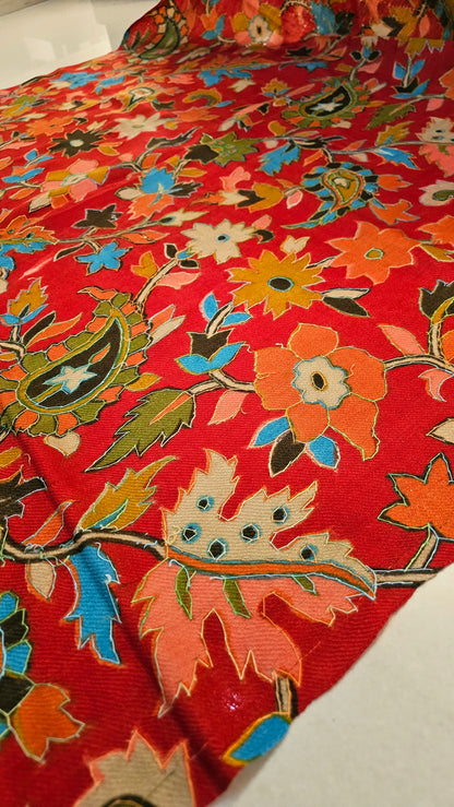 Kalamkar minishawl: Pashmina