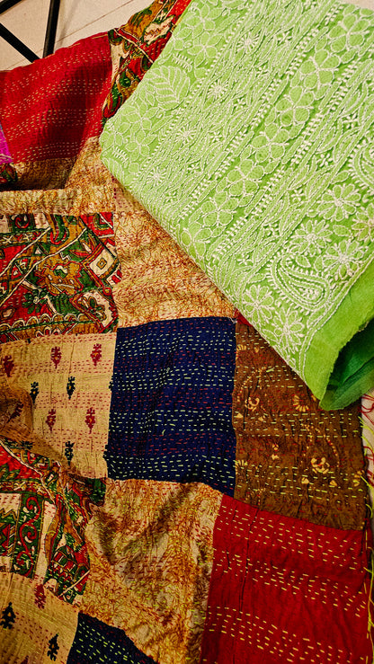 Hand embroidered rilli duapta