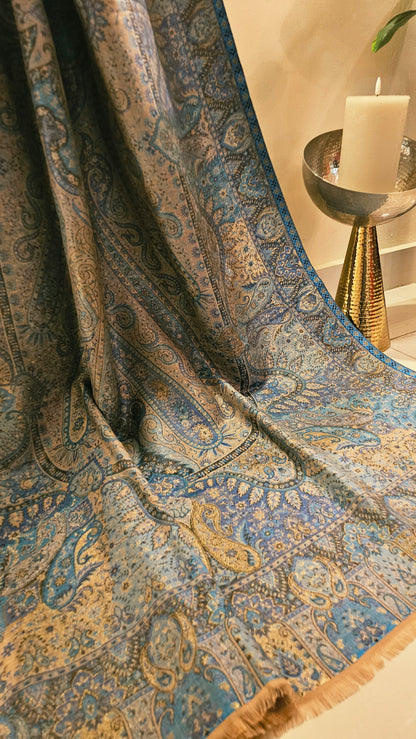Gandhara kaani reversible: shawl