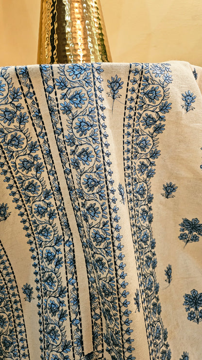 Embroidered three piece: Karandi khaddar