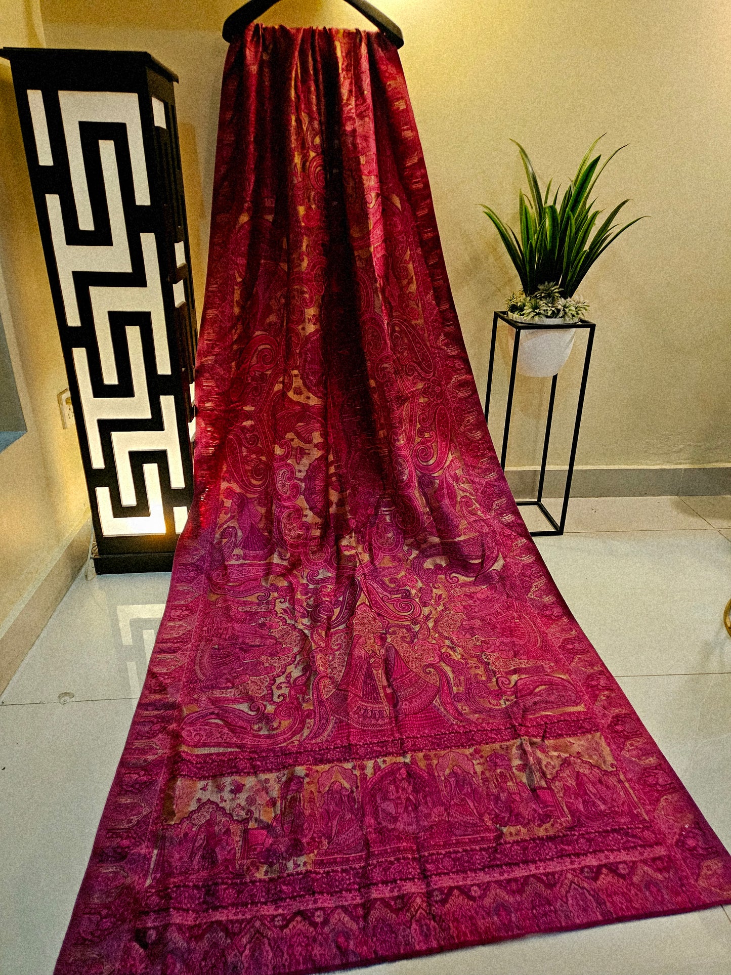 Moonlight silky kaani shawl/dupata